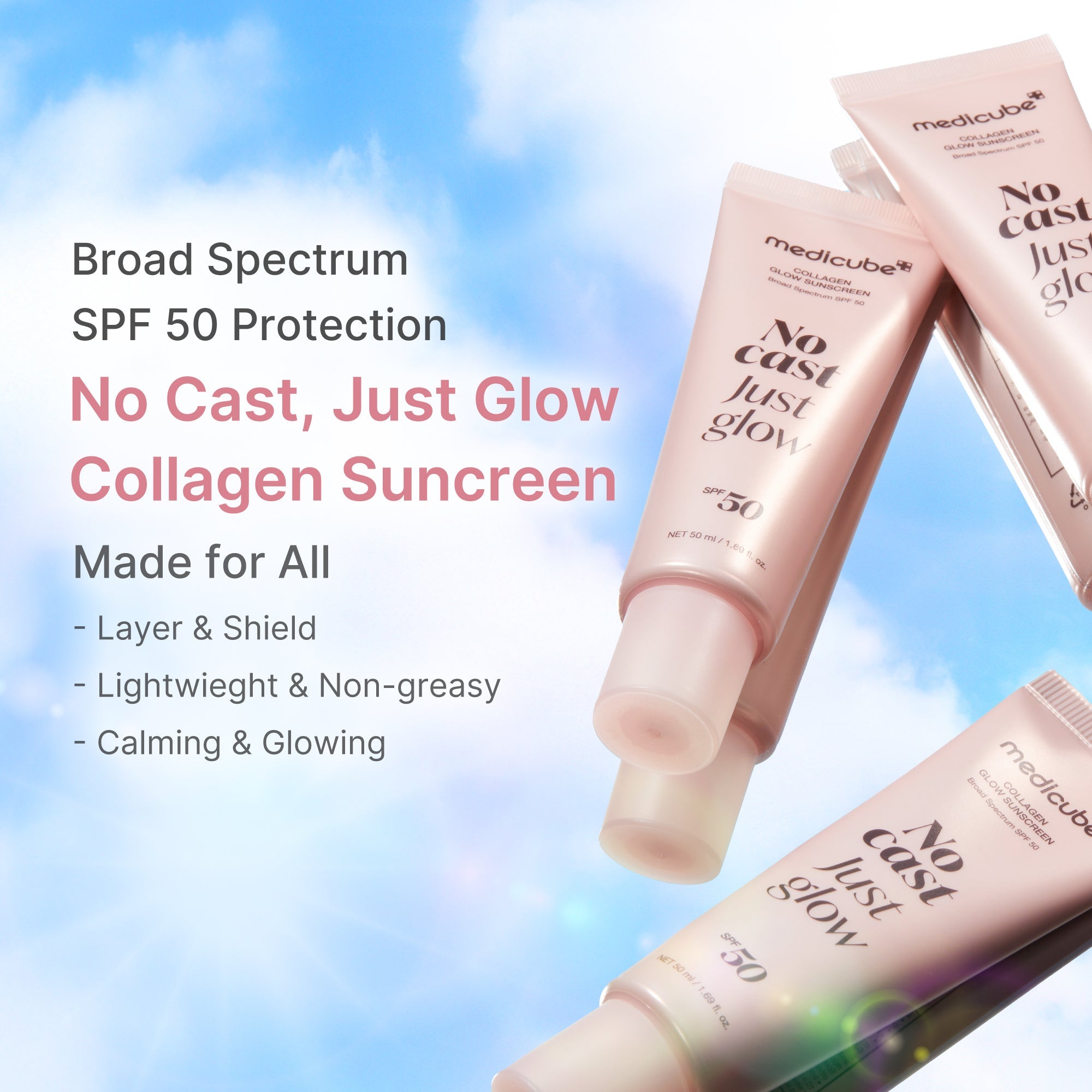 No Cast Just Glow Collagen Sunscreen Q6