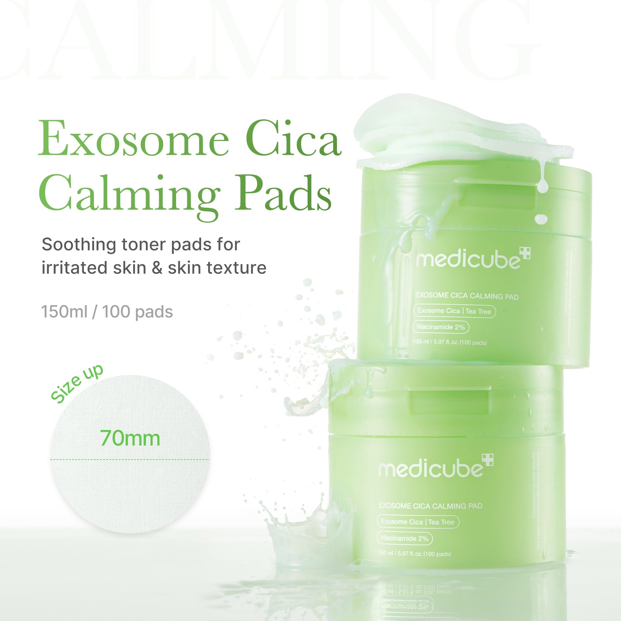 Exosome Cica Calming Toner Pads U5