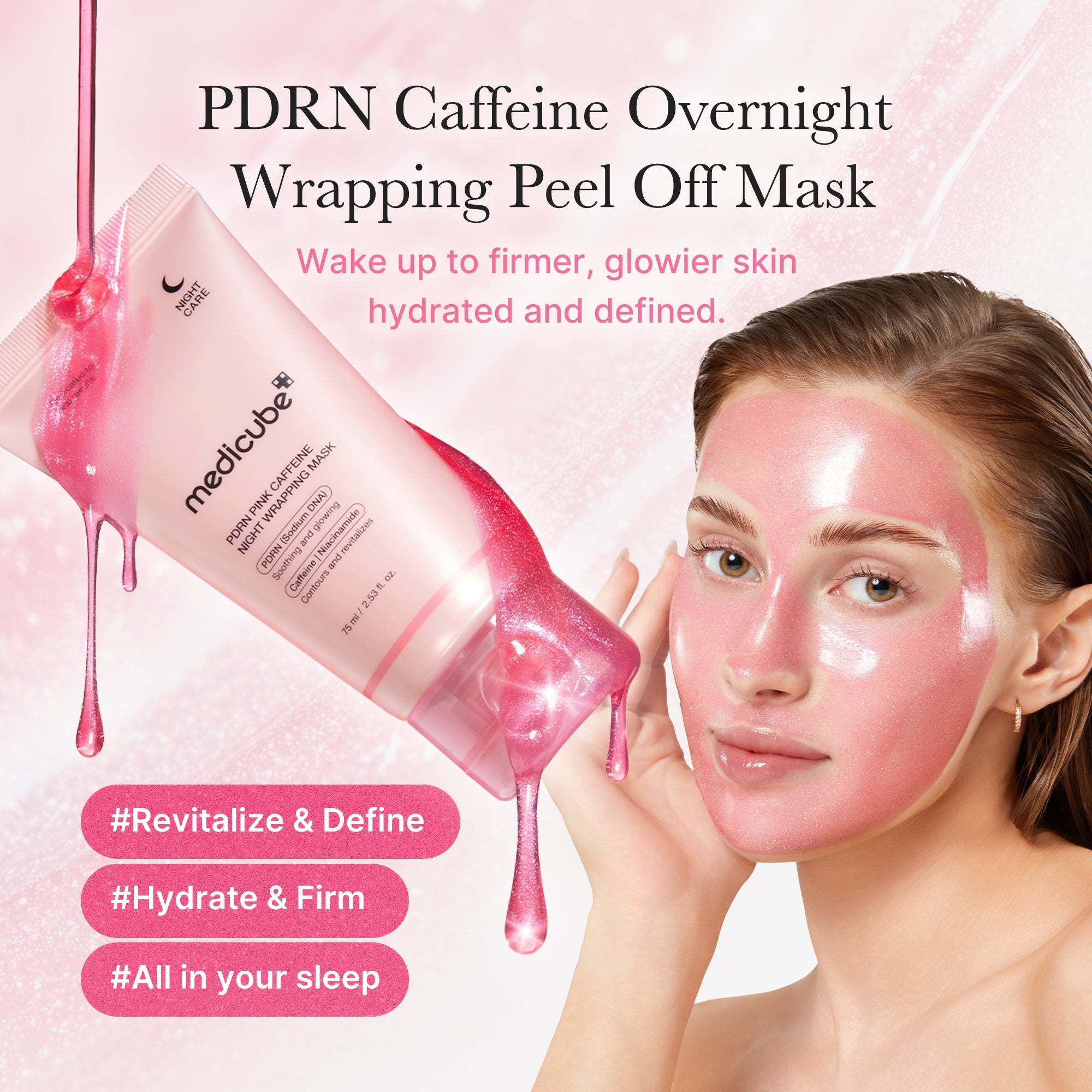 PDRN Pink Caffeine Overnight Wrapping Mask R0