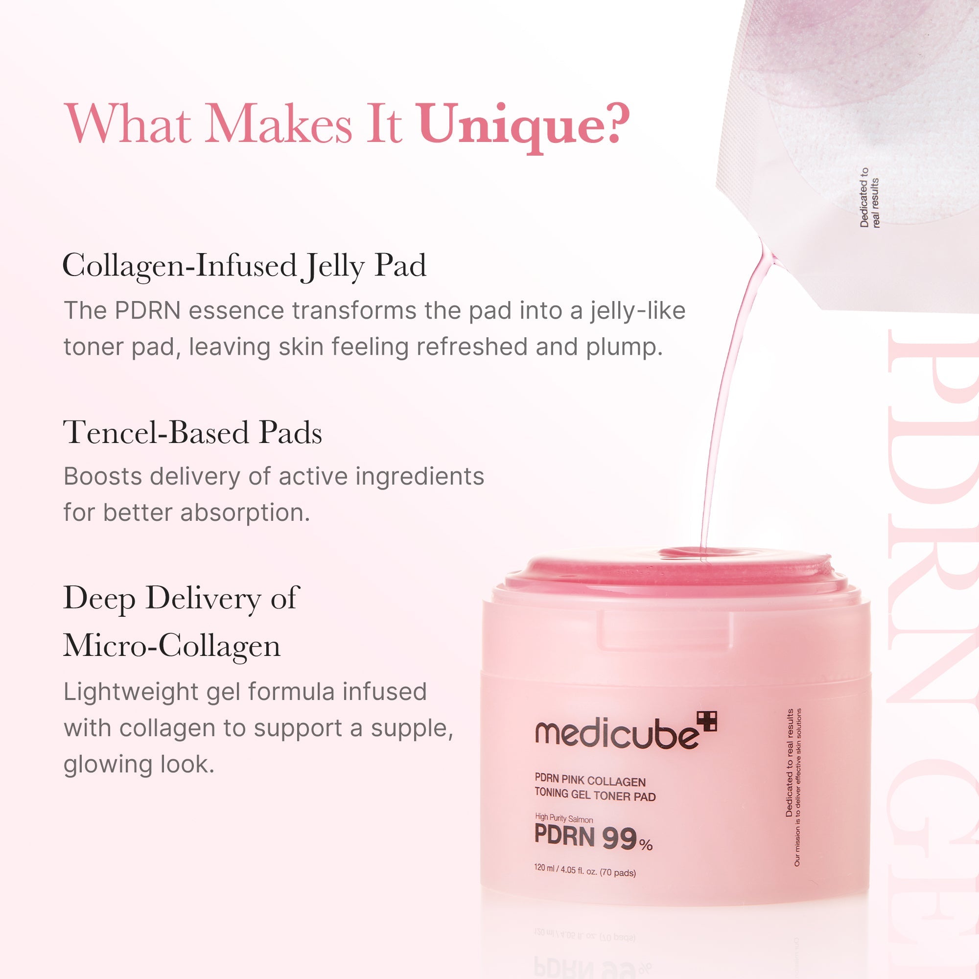 PDRN Pink Collagen Gel Toner Pad K3